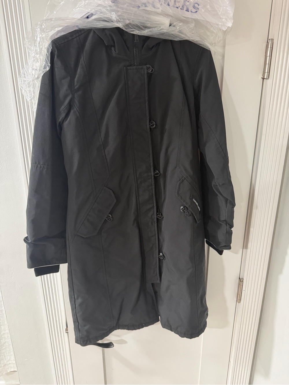 Canada Goose Black Kids Puffer Coat with Hood